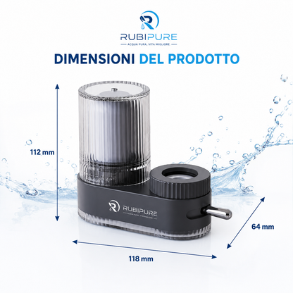 RubiPure – Purificatore d'Acqua per Rubinetto