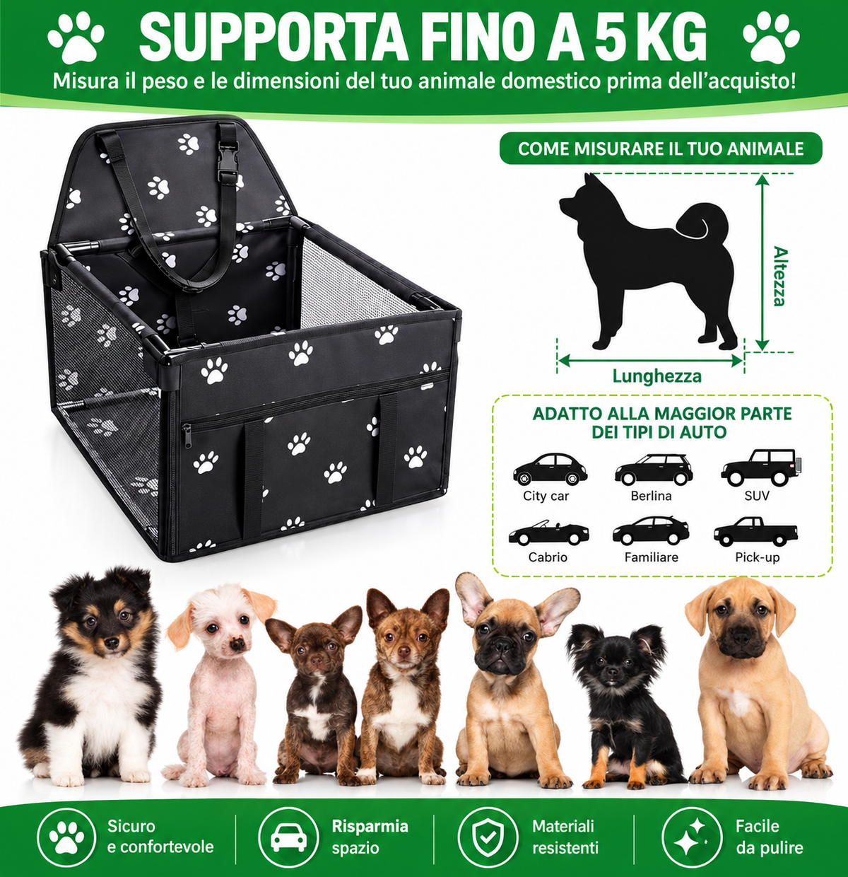 Seggiolino per cani
