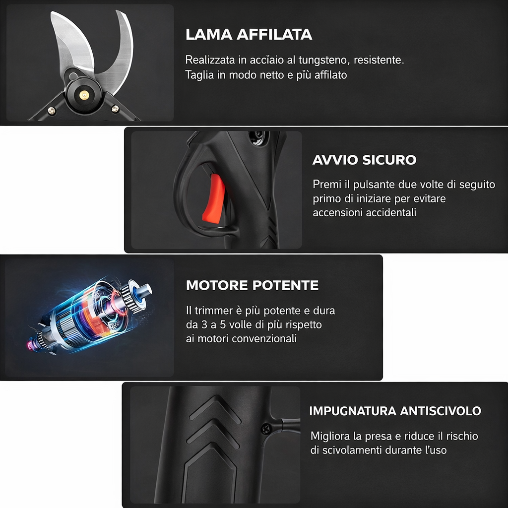 Cesoie da potatura elettriche senza spazzole 48V